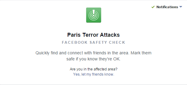 Facebook Safety Check