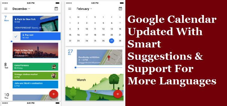 Google Calendar Updated