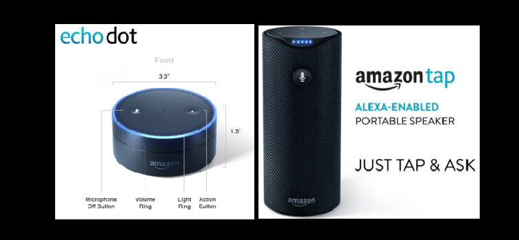 Amazon echo dot and tap