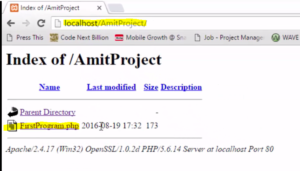 Xampp Server - figure-6-open-ypur-project-in-browser