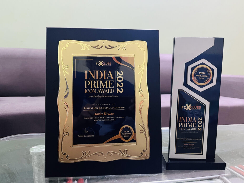 Amit Diwan India Prime ICON Award