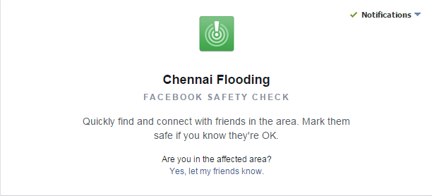 Facebook Safety Check Chennai