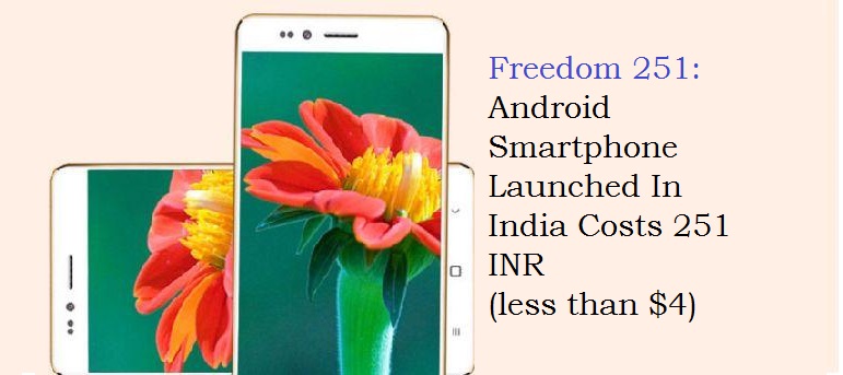 Freedom 251 Android smartphone India